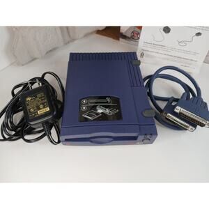 IOMEGA 100 Zip Drive Z100 PC Parallel SCSI Port Cable Power Adapter UNTESTED *